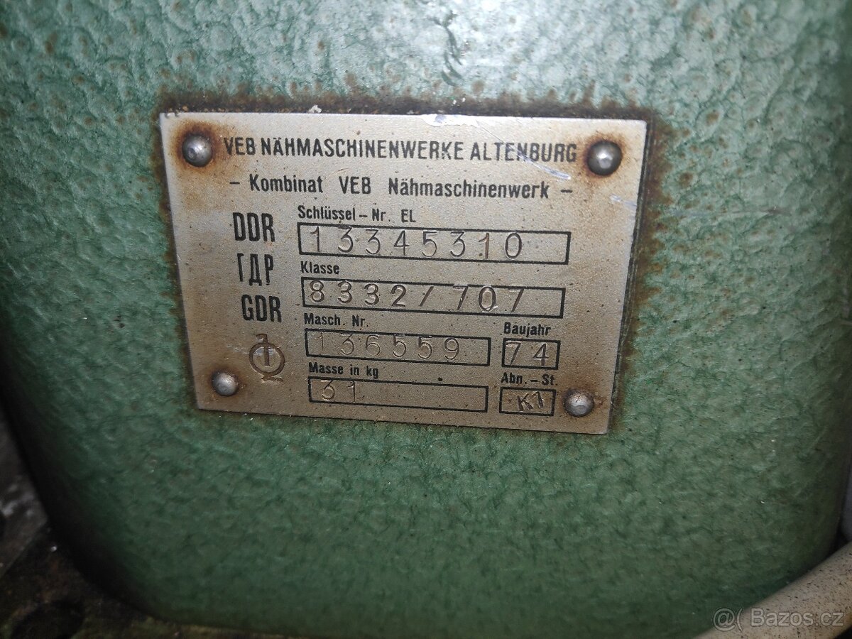 Šicí stroj Textima Altin typ 8332/707 - 3