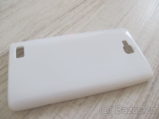 Honor 3C, silikonový obal - bílý/černý, nový, nepoužitý - 3