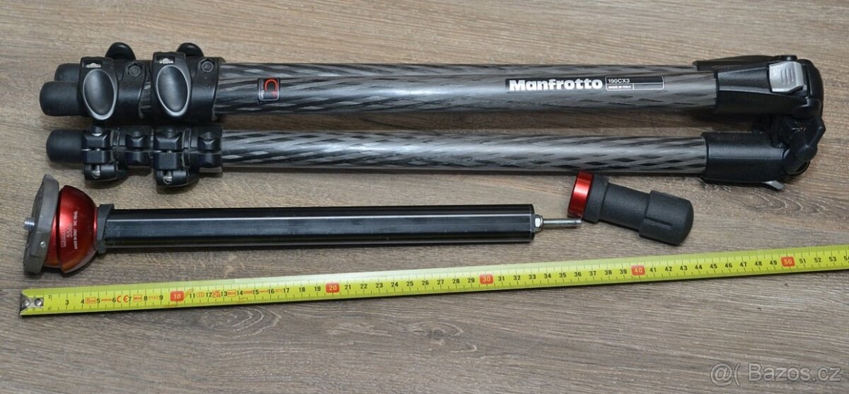 MANFROTTO 190CX3+556 B Karbon. StativNosnost 5 kg - 3