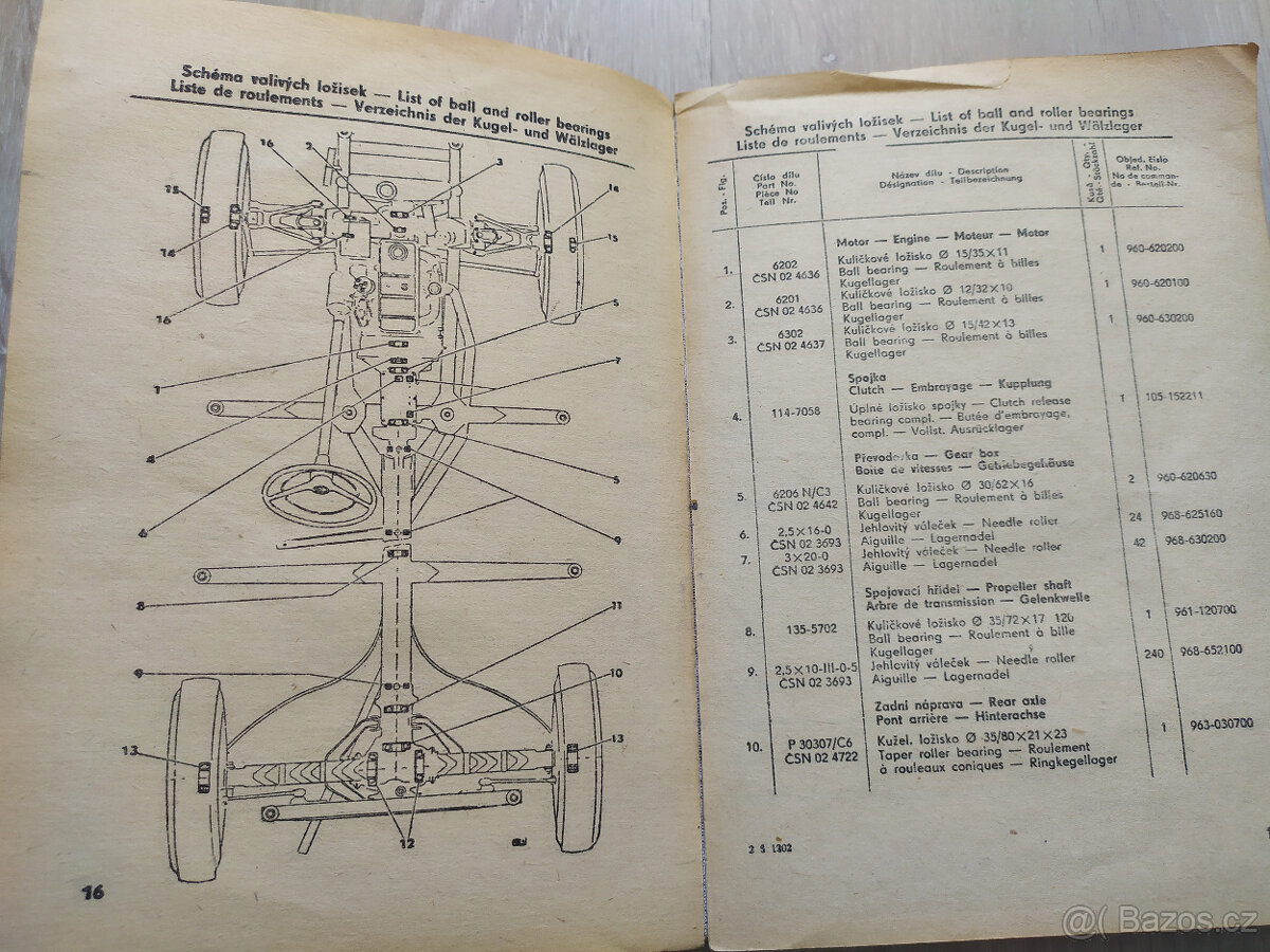 ŠKODA 1202, SEZNAM ND, 1969 - 3