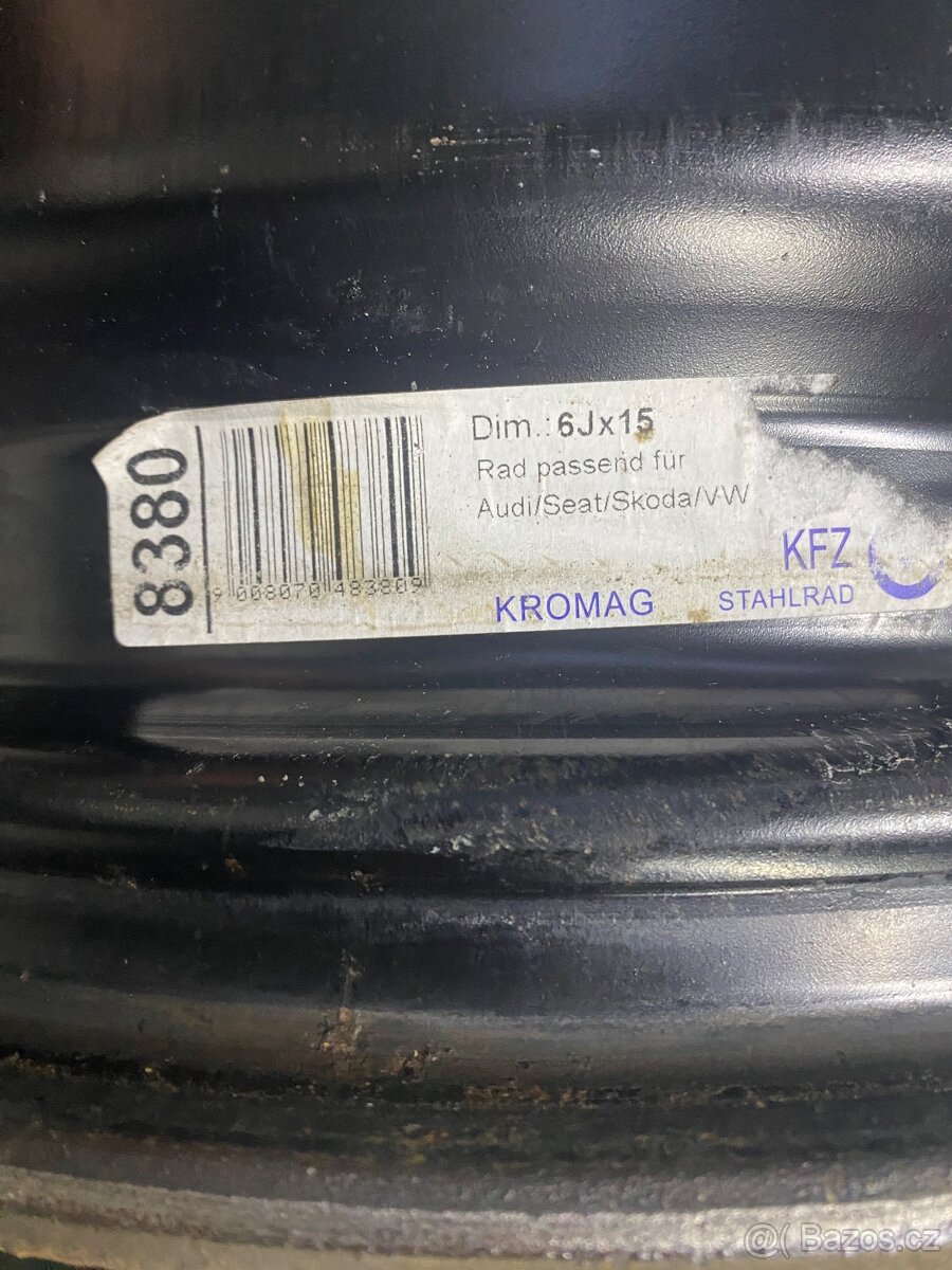 Plechové disky 5x100 r15 - 3