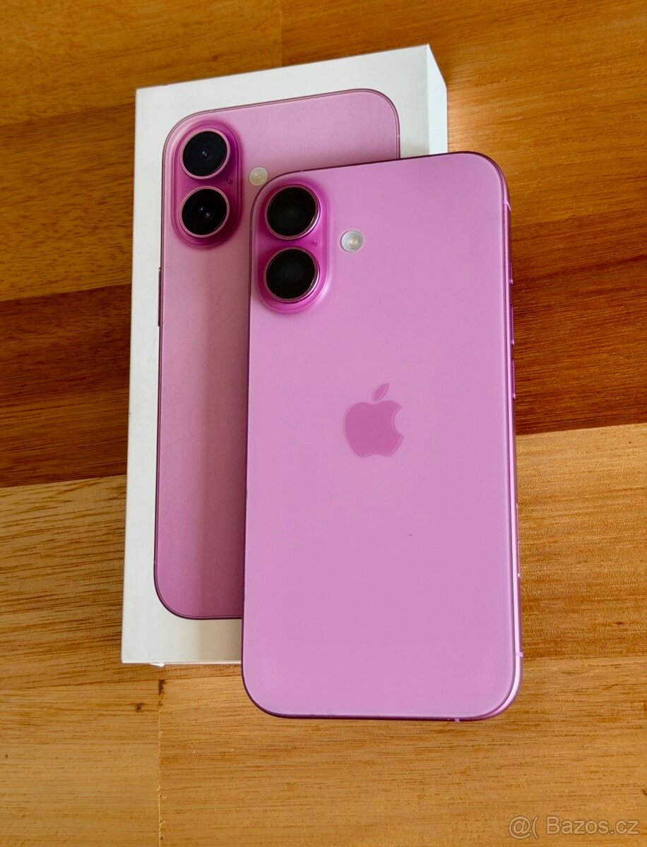 iPhone 16 Pink BATERIE 100% TOP - 3