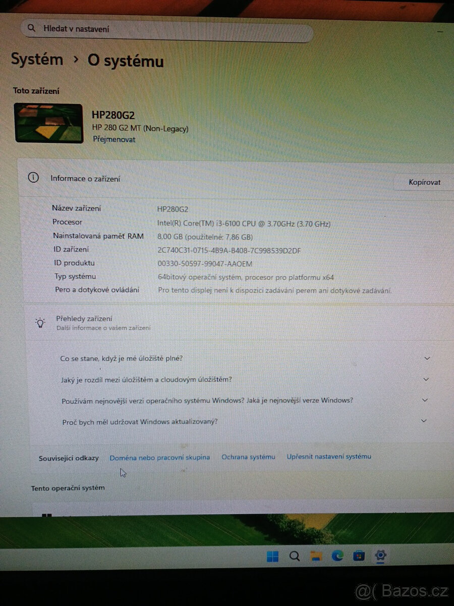 HP 280 G2 MT bez disku a RAM - 3