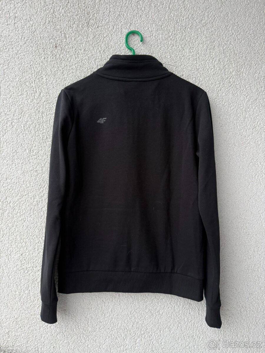 Dámská černá mikina na zip 4F - 3