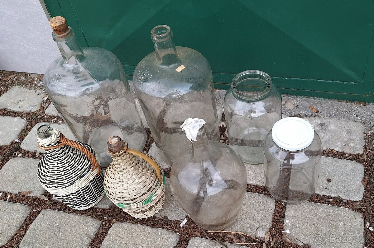 Skleněné nádoby (Demižóny) - 3