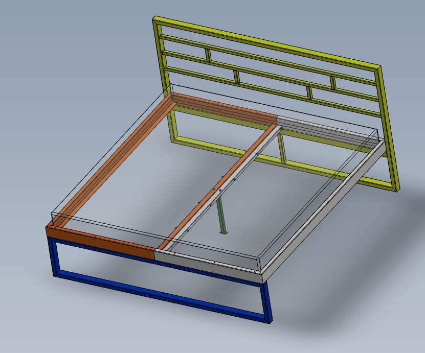 Postel - kovová 160x200 / 180x200 - 3