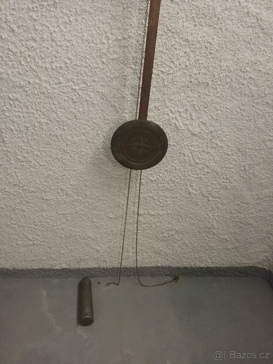 Staré dvouzavažové řetízkové hodiny - 3