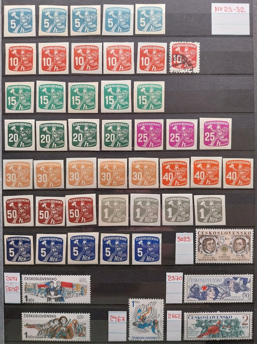 Známky ČSR – 1 - 3