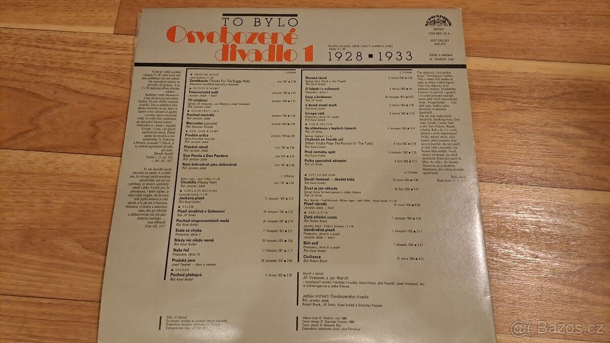 LP desky - To bylo Osvobozené divadlo 1, V+W - 3