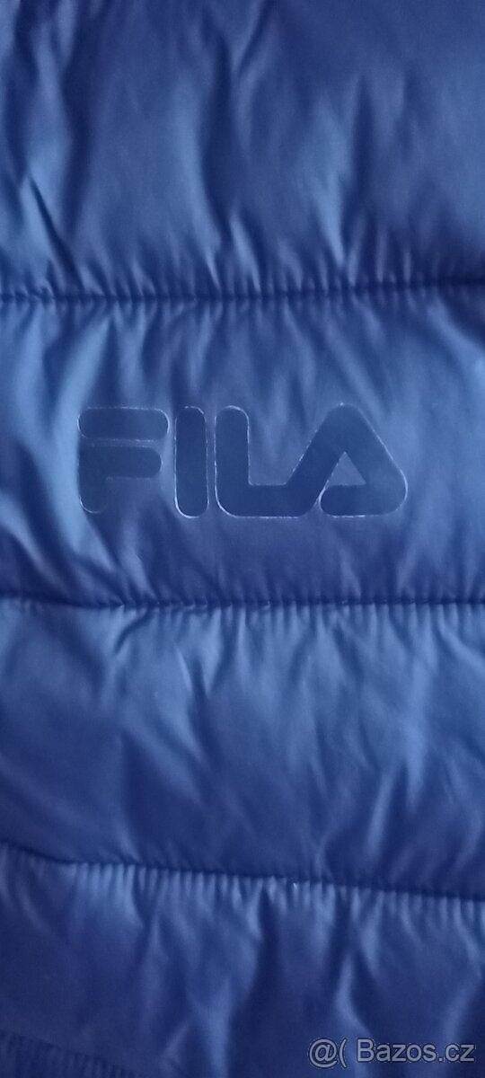 Dámská zimní bunda FILA tmavě modrá vel. L - top stav - 3