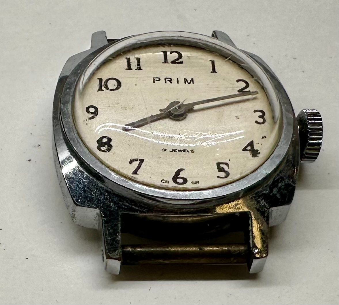 Náramkové hodinky mechanické PRIM NEfunkční - 3