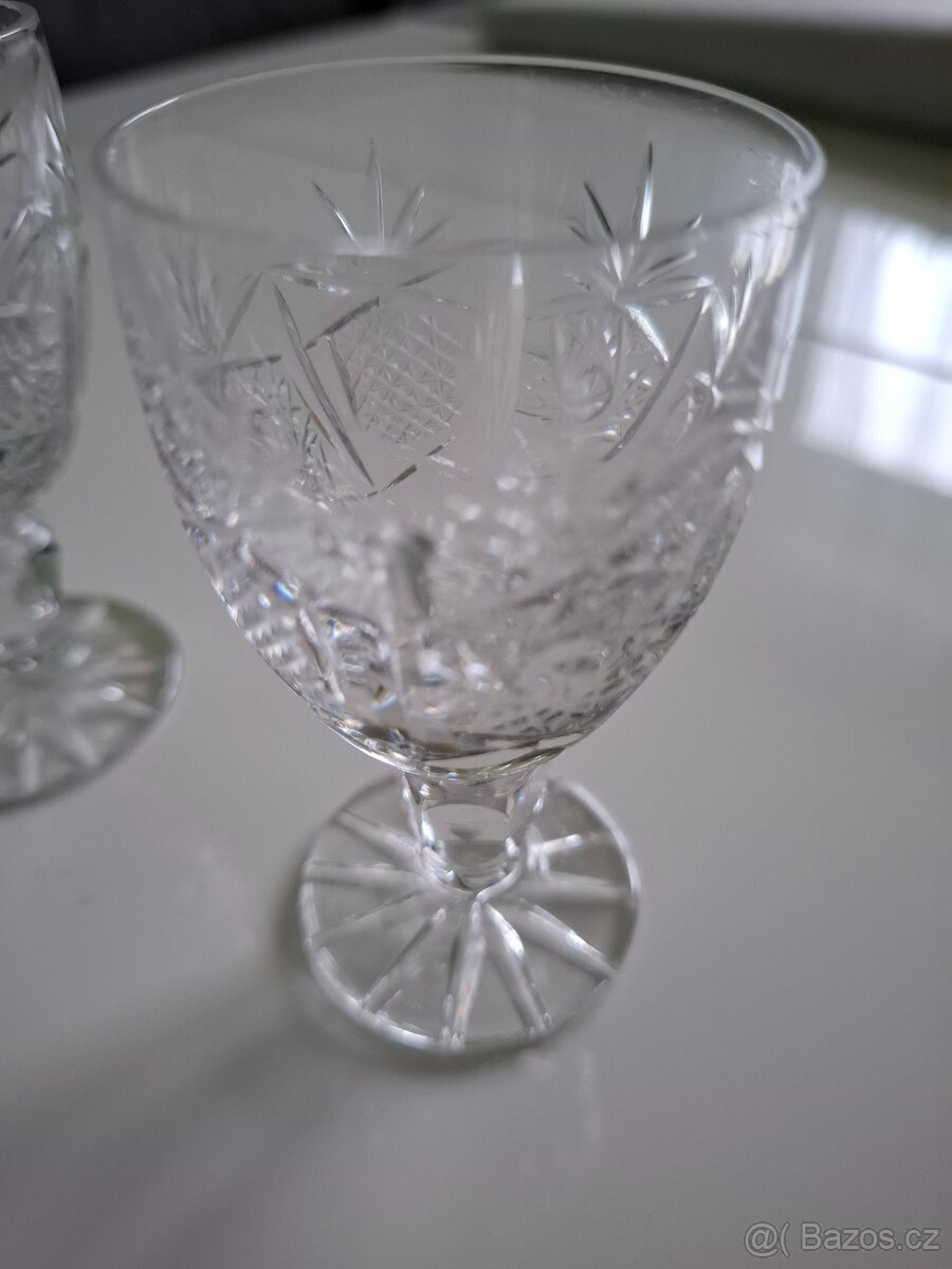 Broušené sklo souprava - 3