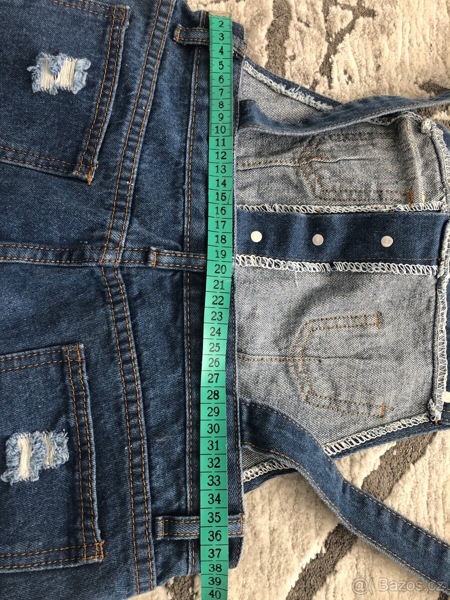 Dámské riflové laclové kraťasy vel. L NOVÉ - 3