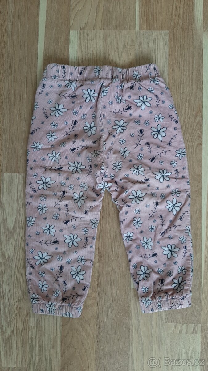 Dívčí zateplené kalhoty vel. 92 - 3