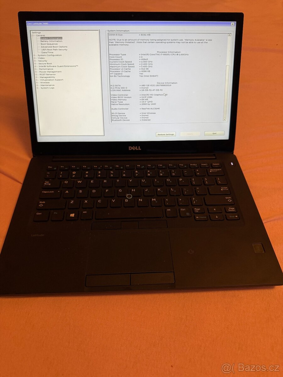 Dell Latitude 7480 – i7/ 16GB RAM / SSD 480GB / dotykový - 3