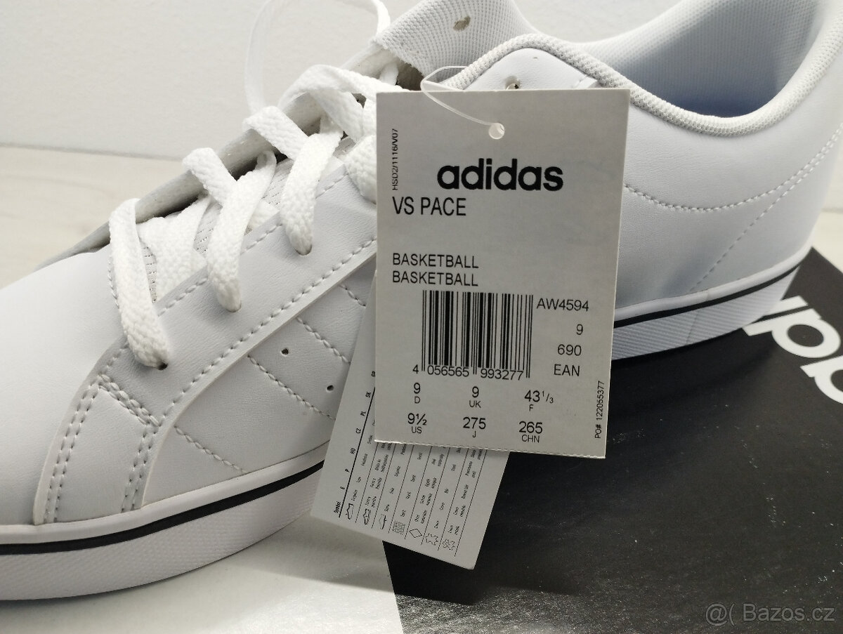 BOTY adidas PACE VS AW4594 Bílé - 3
