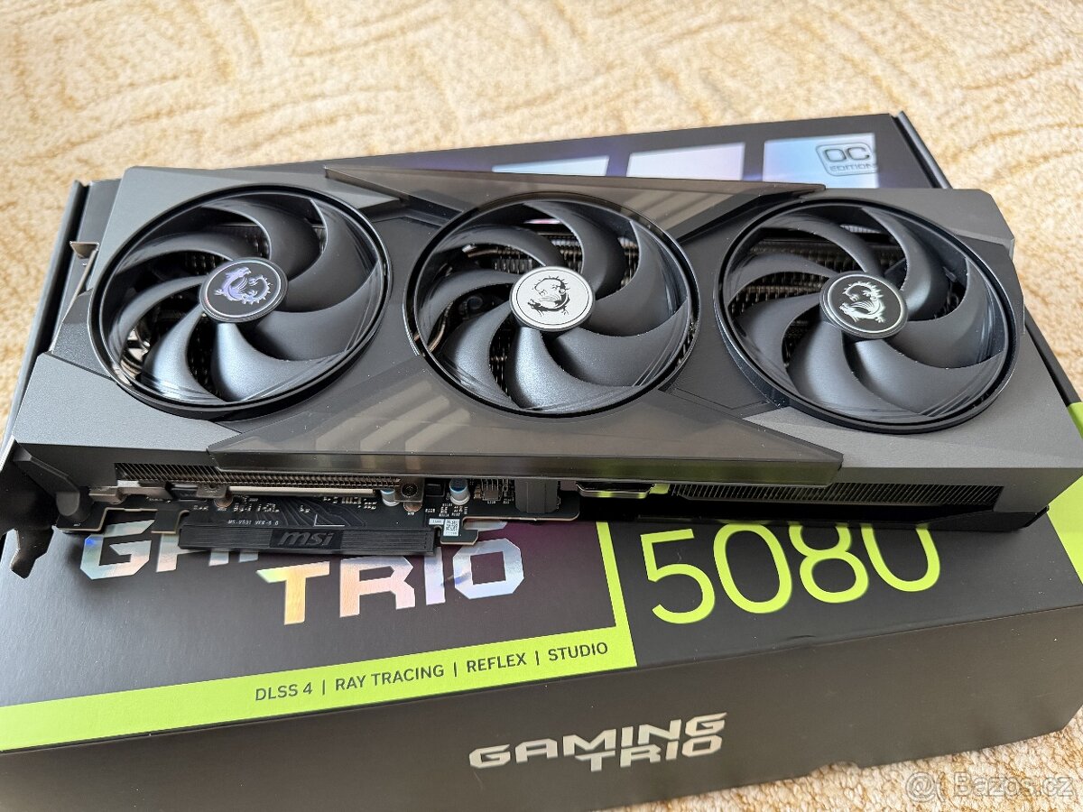 MSI NVIDIA RTX 5080 16G GAMING TRIO OC - 3