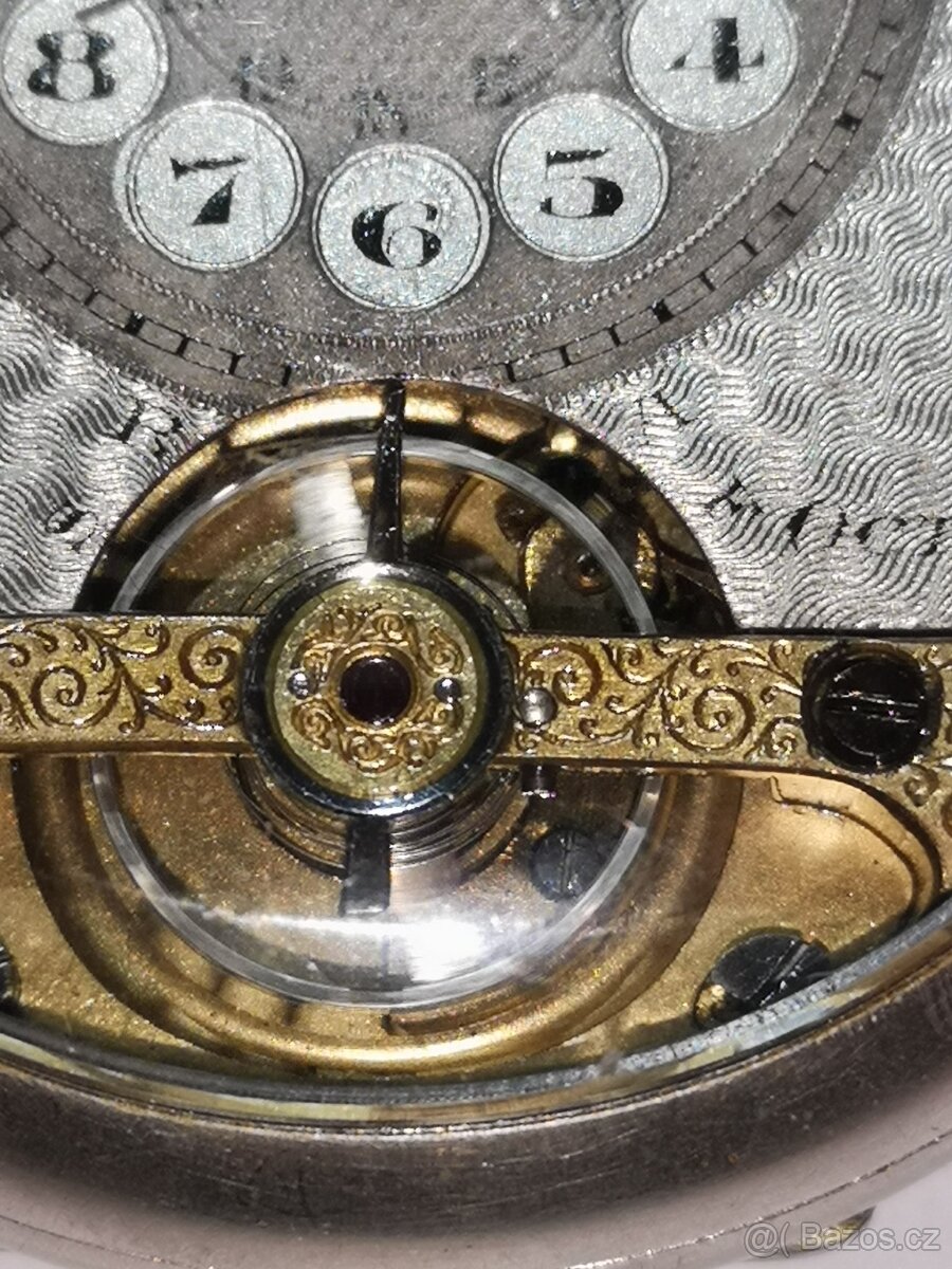 funkční švýcarské kapesní 8denní hodinky OCTOMAS (HEBDOMAS) - 3