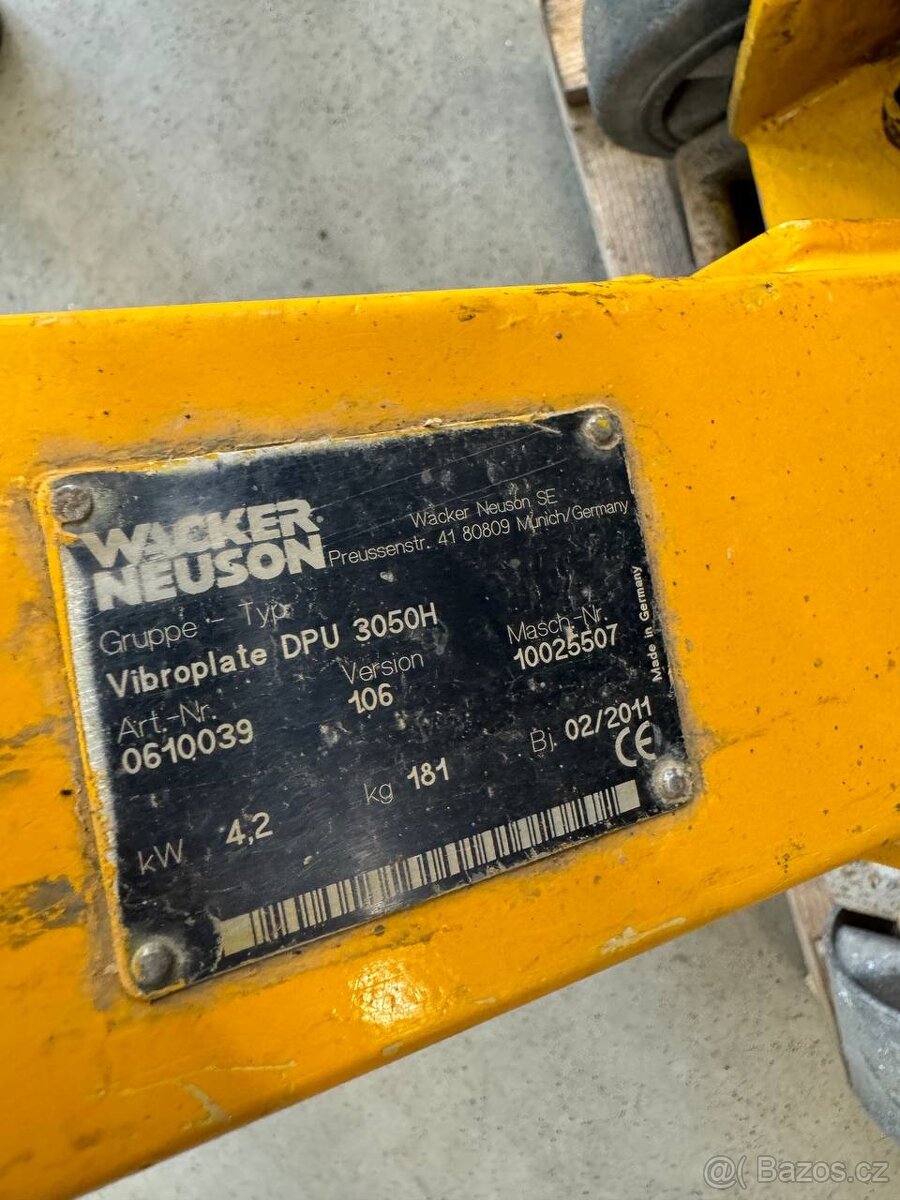 Reverzní vibrační deska Wacker Neuson DPU 3050H r.v. 2011 - 3