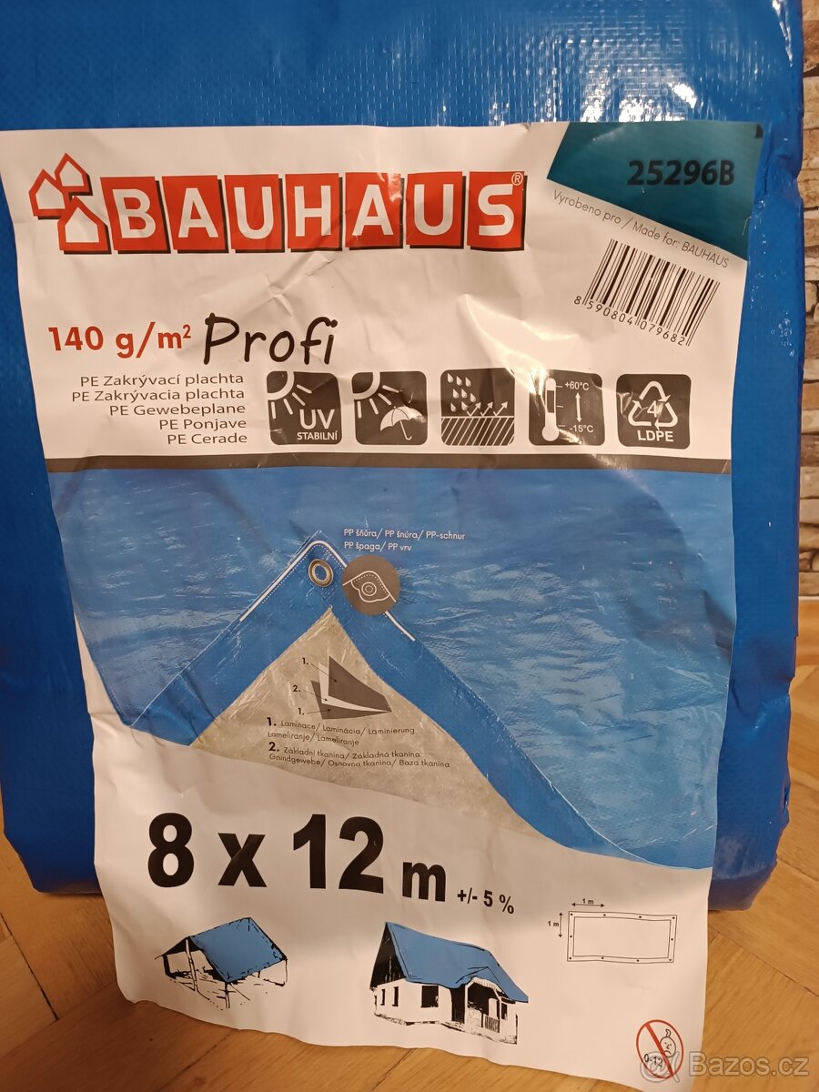Nová zakrývací plachta Profi 8 x 12m, 140 g/m² - 3
