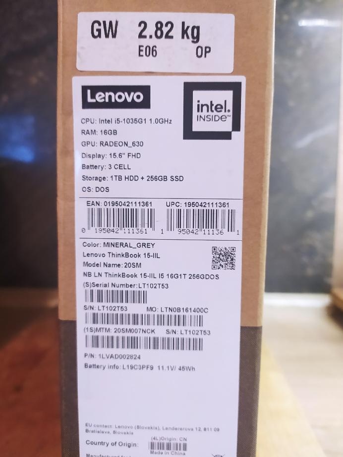 Prodám Lenovo ThinkBook 15 IIL - 3