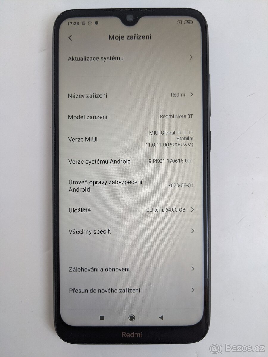 Xiaomi Redmi Note 8T 4/64gb black. Záruka 6 měsíců. - 3