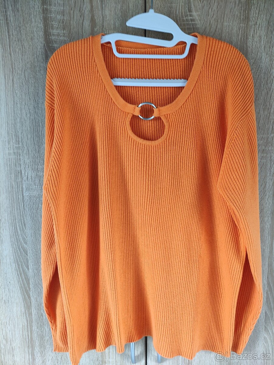 Dámský svetr oranž 44/46 - 3