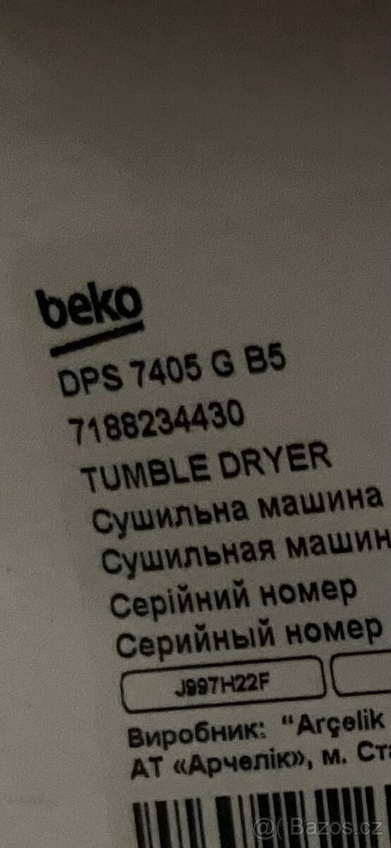 Sušička značky beko - 3