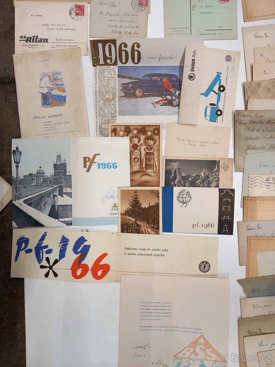 znamky pohlednice viněty etikety učty prospekty obalky - 3