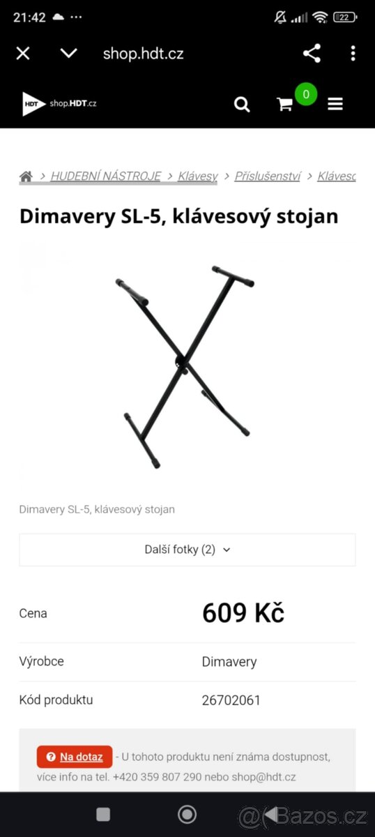 Klávesy FOX keyboard 160 s příslušenstvím - 3