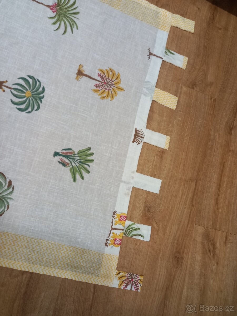 Záclona s tropickým potiskem - 3