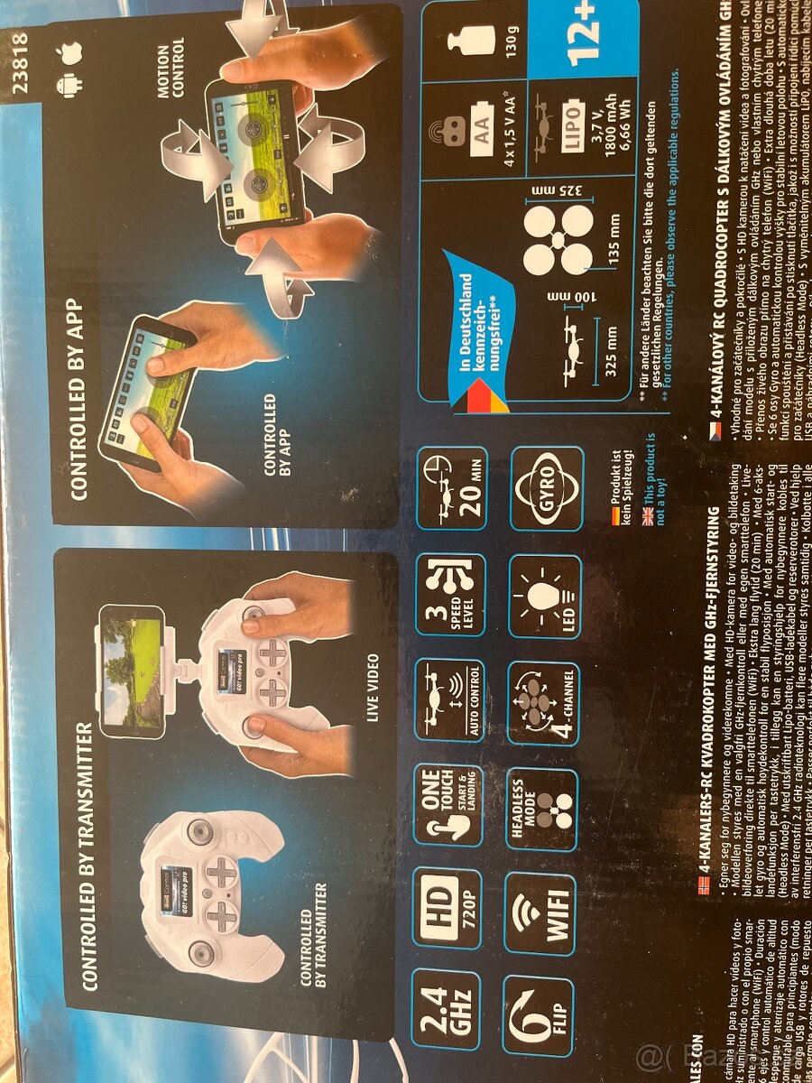 Revell kvadrokoptéra GO Video Pro: skoro nová - 3