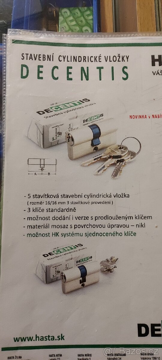 Stavebni cylindrické vložky Decentis - 3