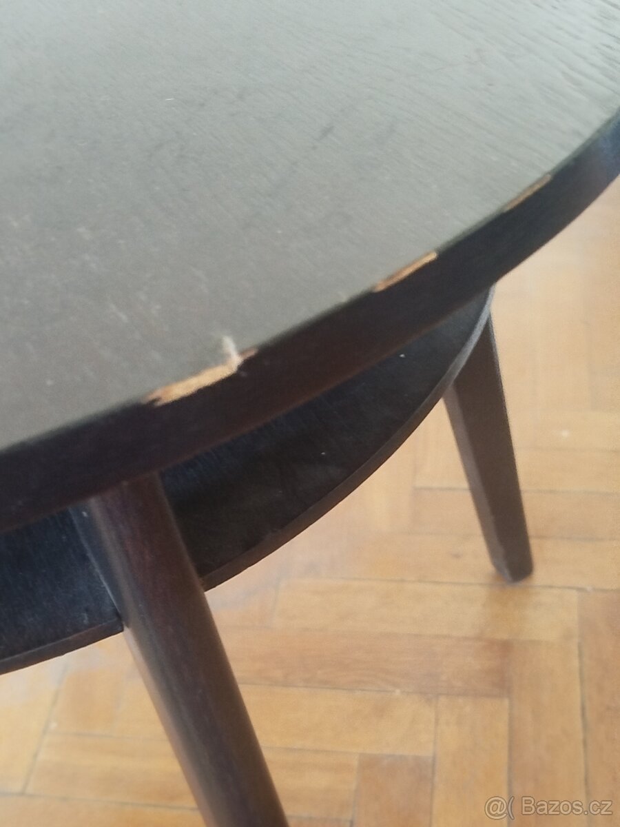 Starý černý konferenční stolek - 3