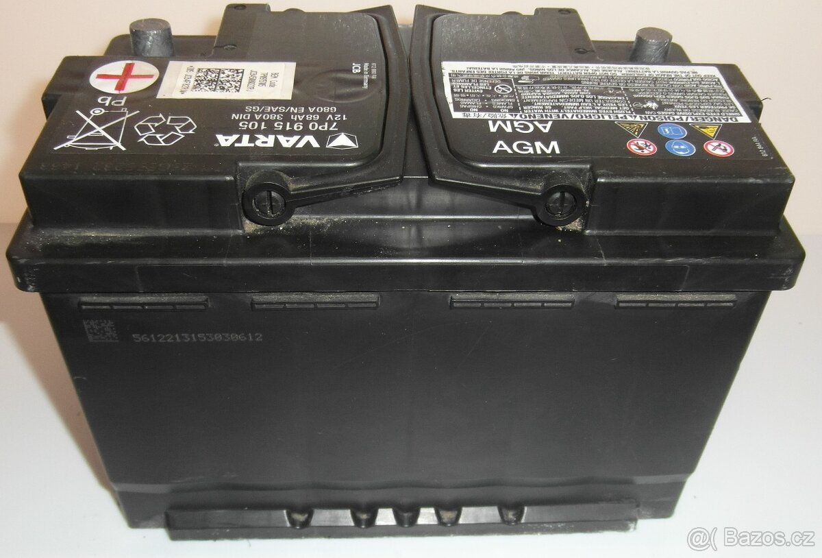 Autobaterie VARTA AGM 12V 68Ah - 3