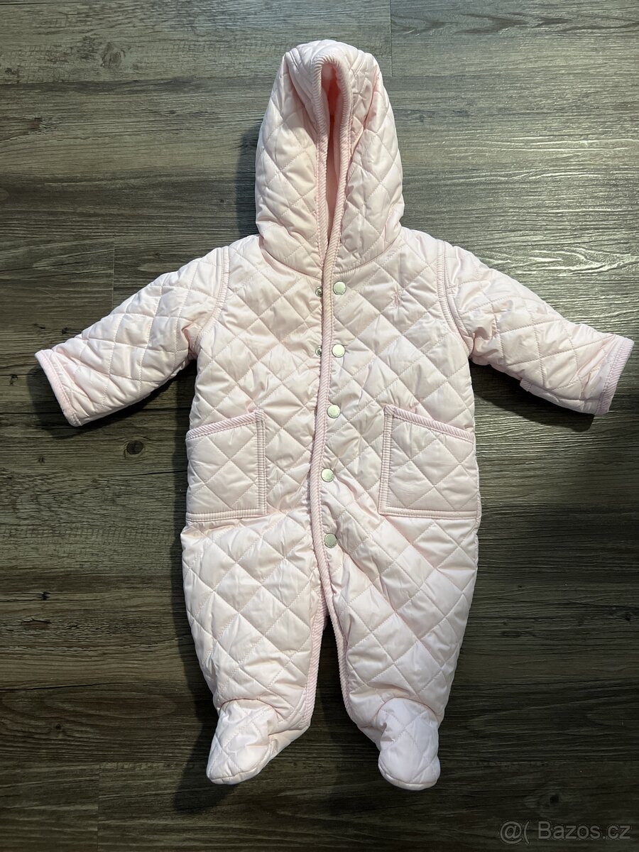 Dětská kombineza Ralf Lauren světle růžová - 3