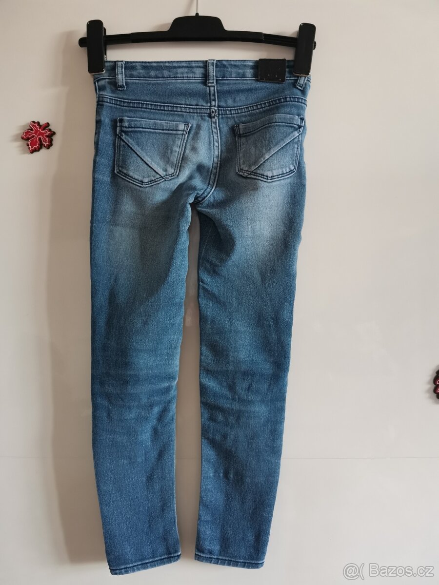Sleva kalhoty džíny jeans rifle vel. 128 - 3