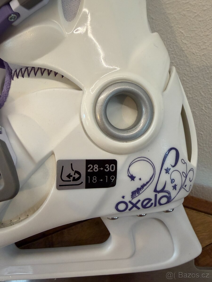 DĚTSKÉ LEDNÍ BRUSLE PLAY 3 BÍLÉ vel. 28 - 30 - 3