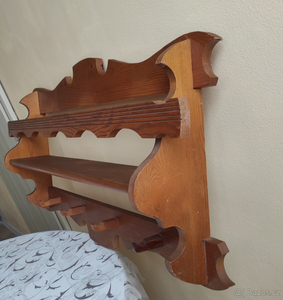 Dubový věšák/polička - 3