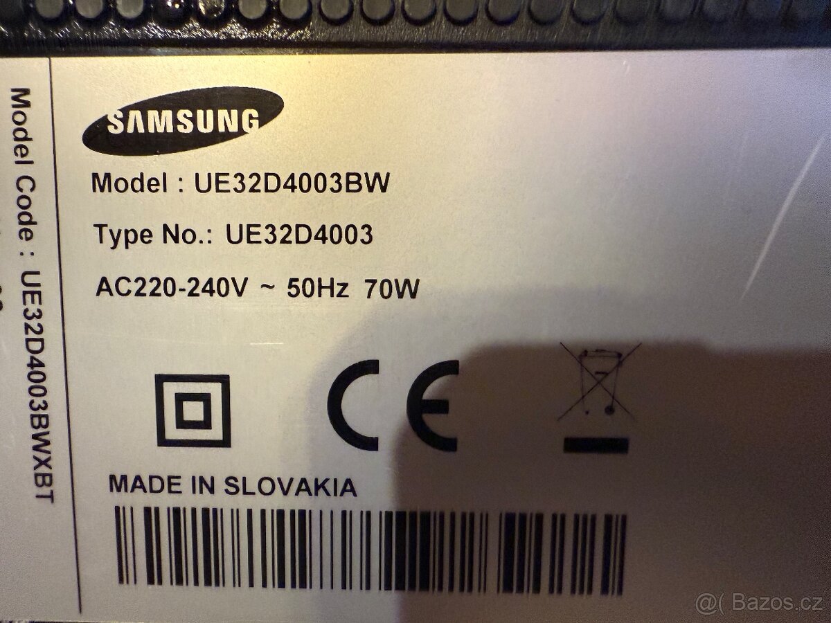 Televize samsung, model UE32D4003BW - 3