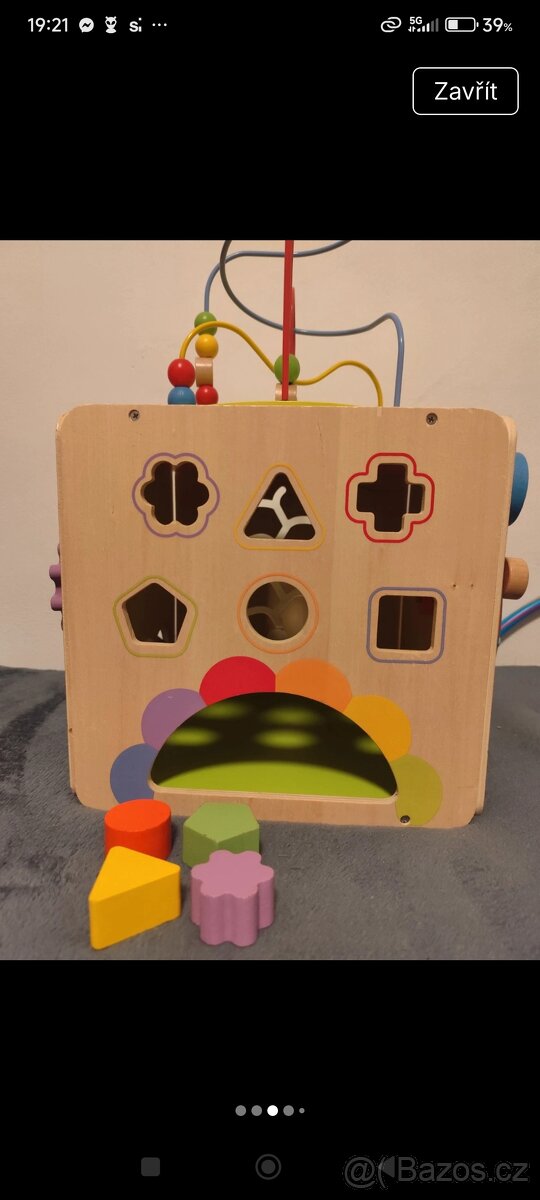 Dřevěná motorická kostka - 3