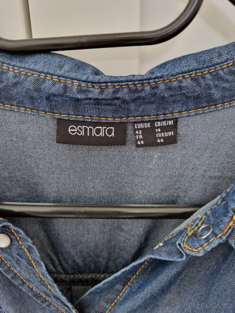 šaty riflové s páskem - 3