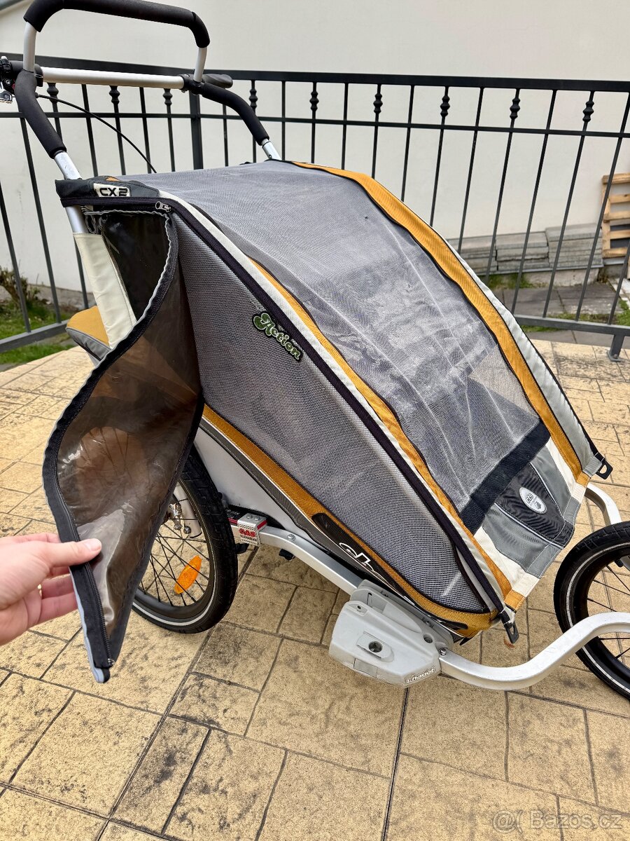Chariot CX2 – dvoumístný vozík za kolo - 3