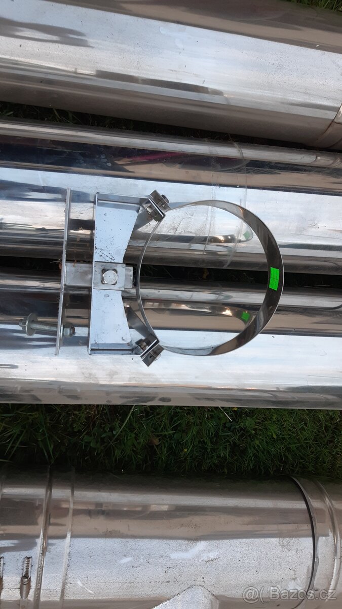 Komínová nerezová sestava pro peletová kamna 130mm - 3