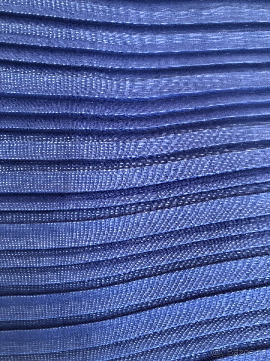 Modré mini šaty - 3