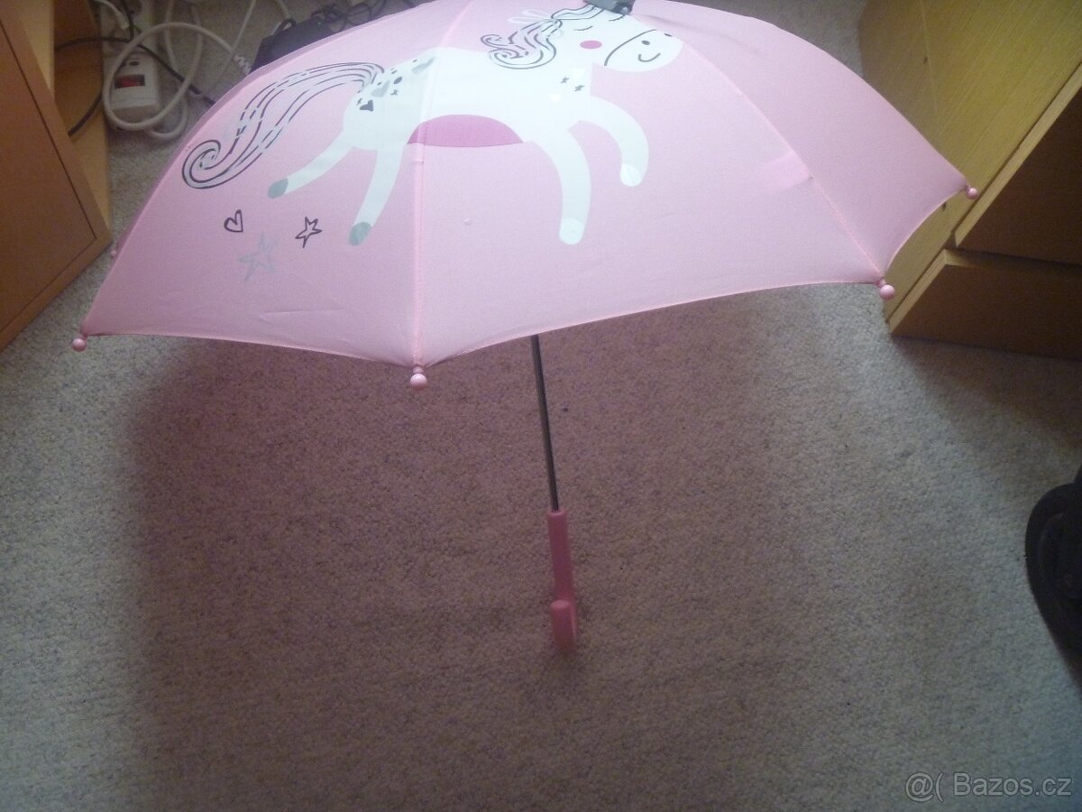 růžový deštník s jednorožcem - 3