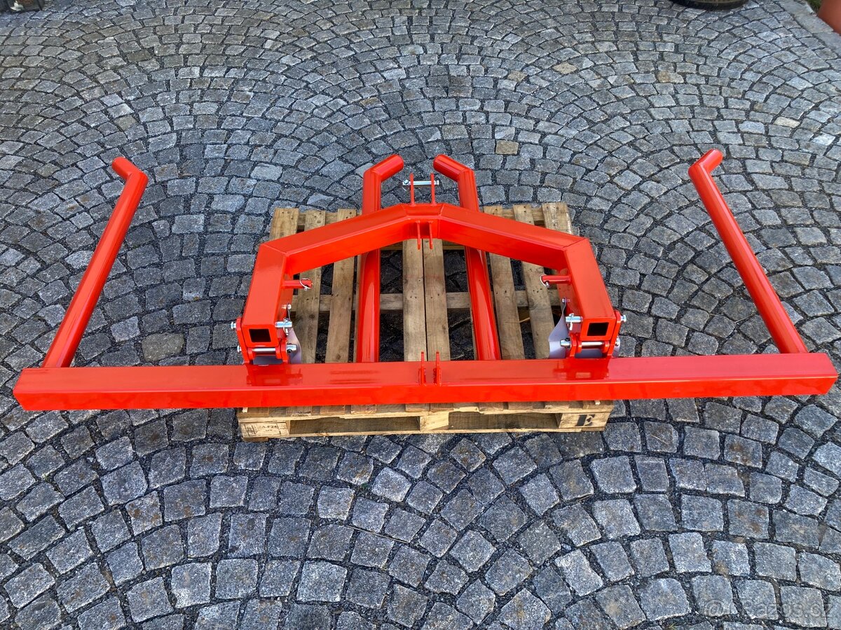 Nosič na 2 kulaté balíky/vidle na balíky/sklopný - 3