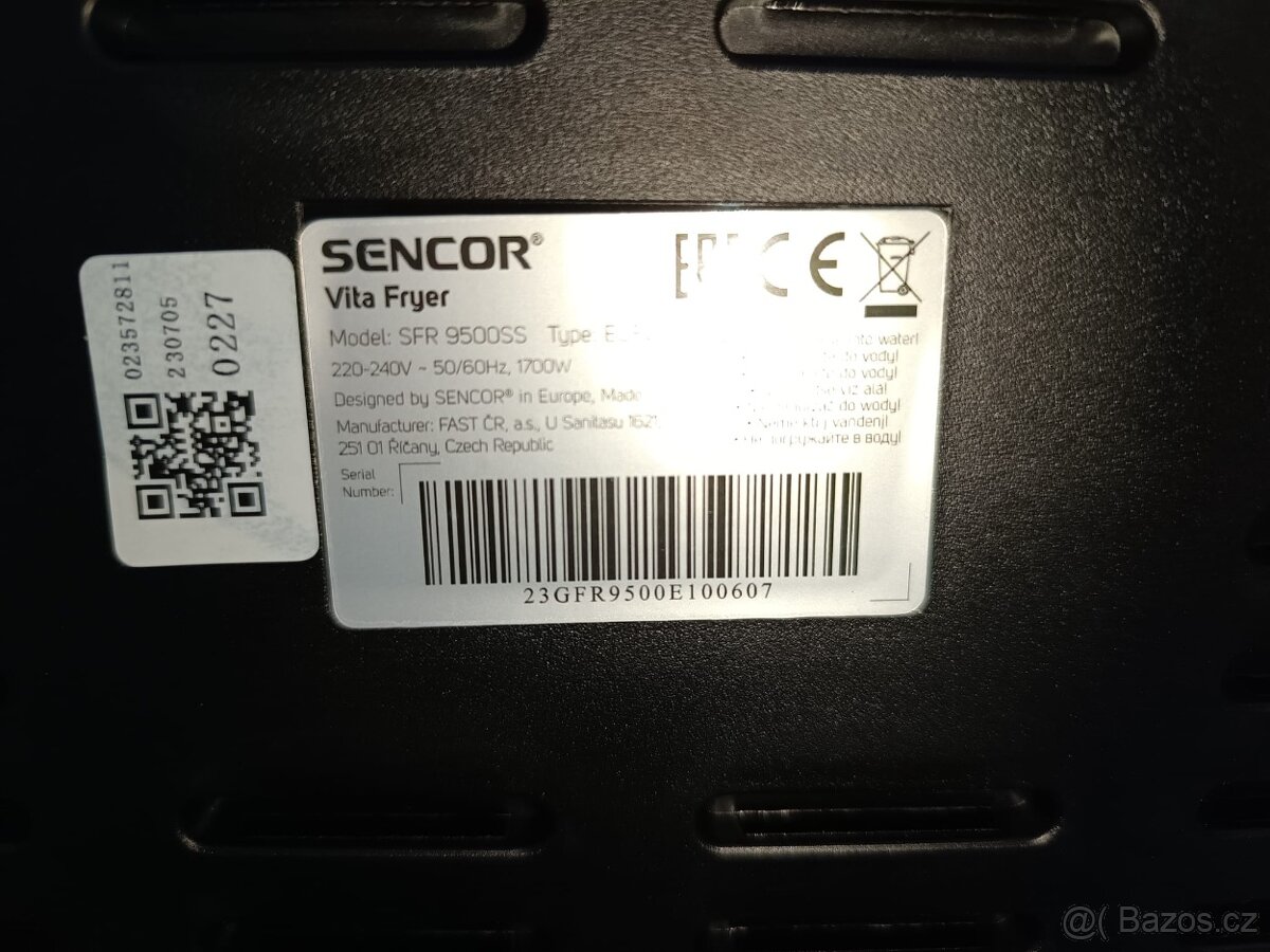 Prodám horkovzdušnou fritézu Sencor - 3