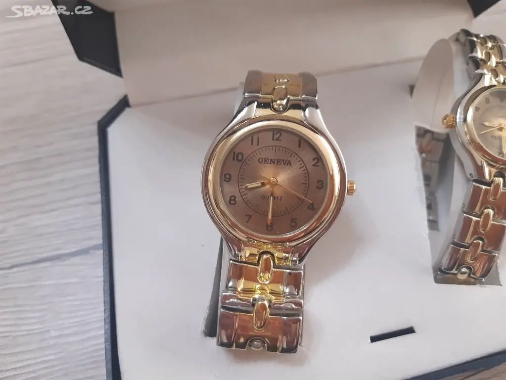 Hodinky GENEVA v krabičce, set - top stav - 3