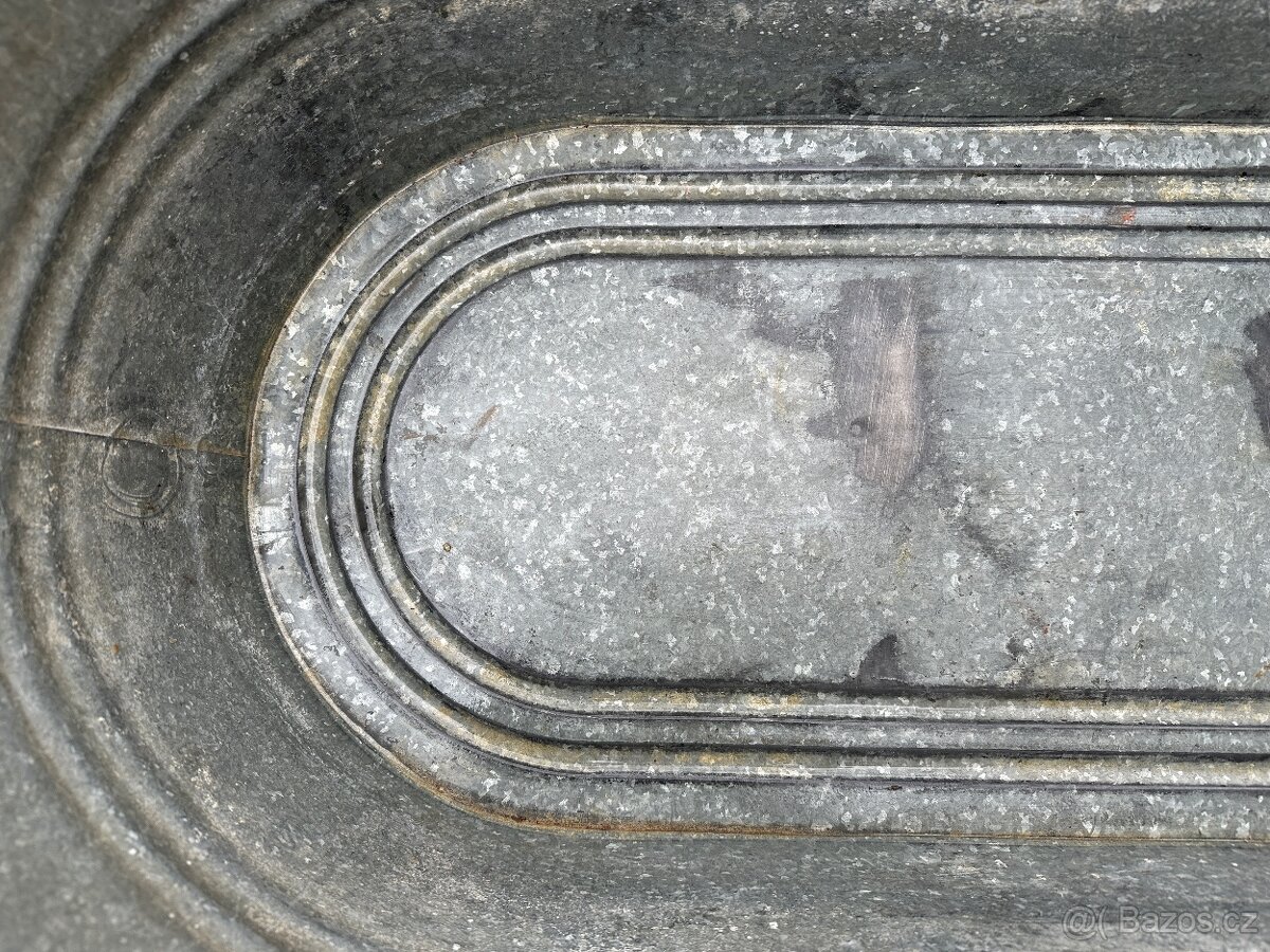 Malá pozinkovaná vanička v pěkném stavu. - 3